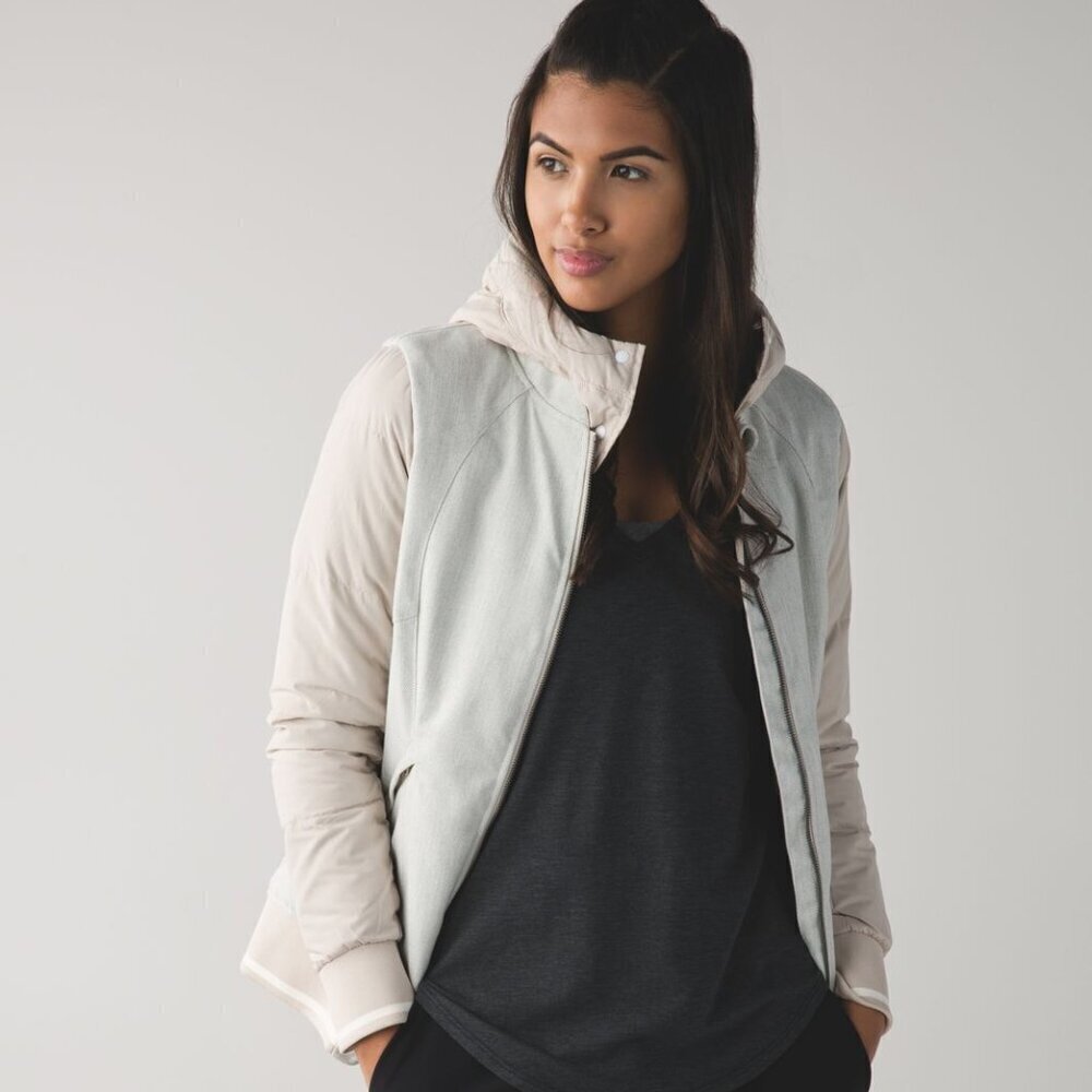 Lululemon Chilly Bomber- Rare OG Down Filled Bomber Winter Jacket- Size 6